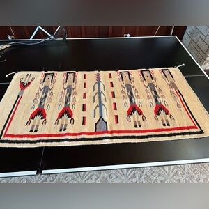 Artesia Textil “Chito” Wool 60x28” Wall Hanging Southwest Rug Tapestry Navajo